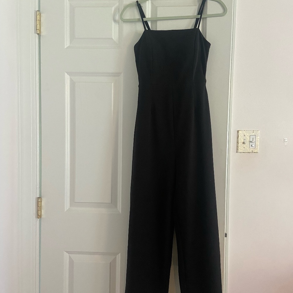 Miami Black Jumpsuit With Cutout In Back